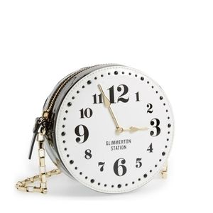 kate spade All Aboard, Glimmerton Station clock crossbody bag